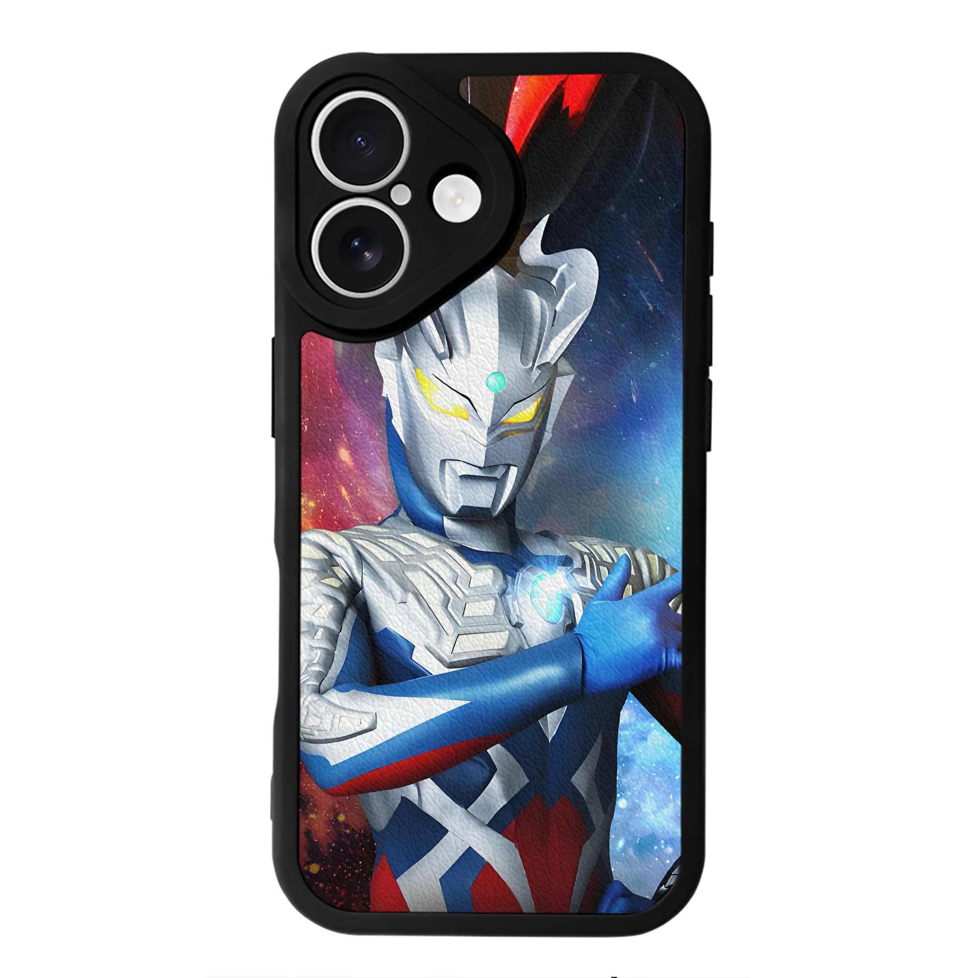 （画像用） ウルトラマン Ultraman 【iPhone 16シリーズ対応】シリコンスマホケース（レザー調） 材質：シリコン